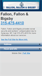 Mobile Screenshot of fallonlaw-ny.com